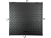 Capac cămin 75x75 negru, 5mm, trafic auto ușor