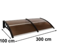 Copertina / Marchiza policarbonat maro 100cm x 300cm