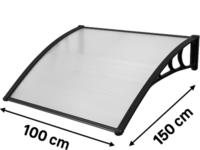 Copertina / Marchiza policarbonat transparent 100cm x 150cm
