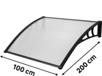 Copertina / Marchiza policarbonat transparent 100cm x 200cm