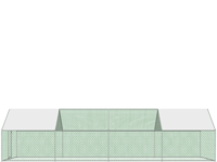 Coteț găină 3x10x2m