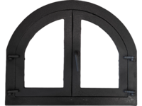Ușă din fontă cu geam pentru cuptor Panama