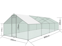 Coteț găină  3x8x2m
